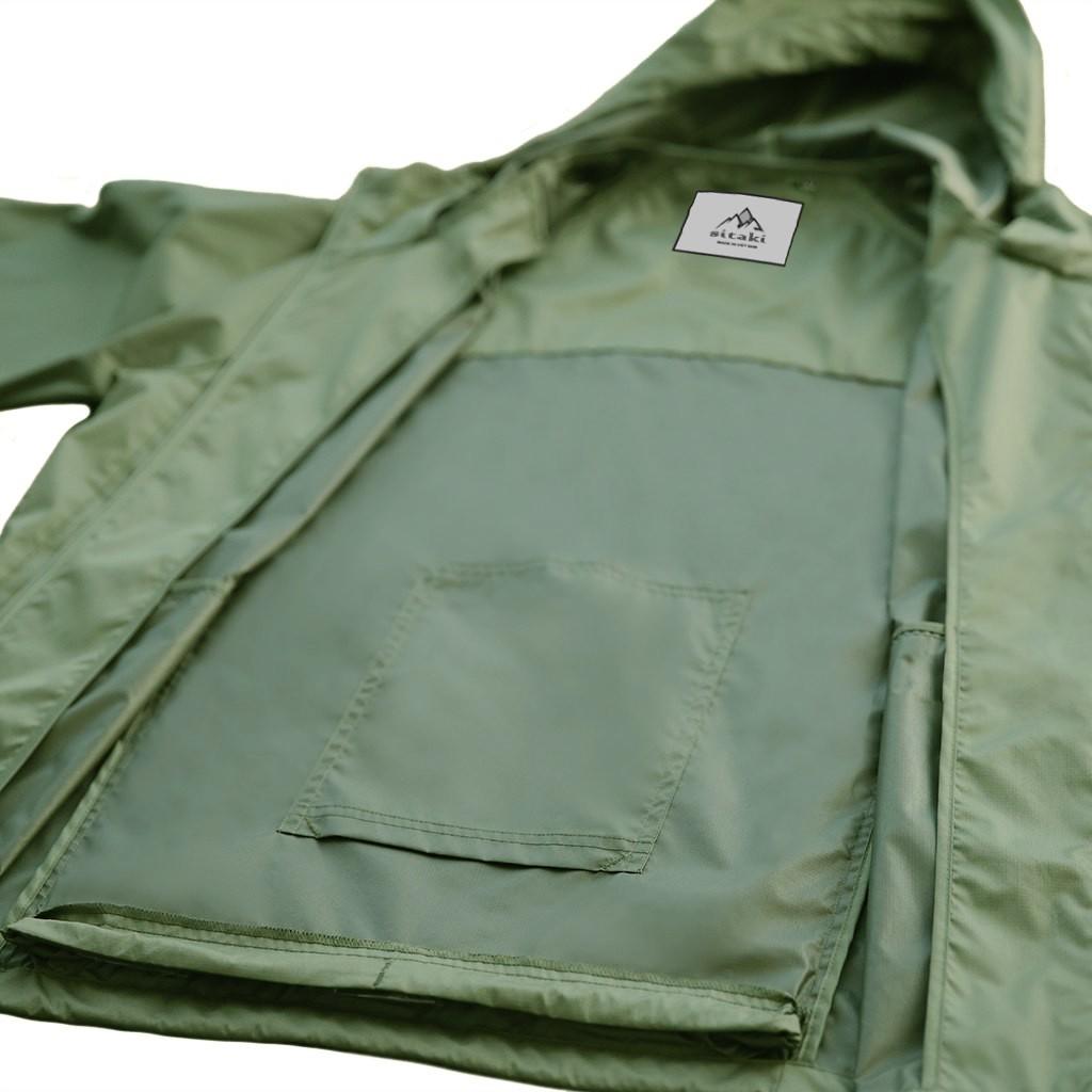 Áo khoác dù nhẹ chuyển đổi thành túi balo AKD32(có túi trong)