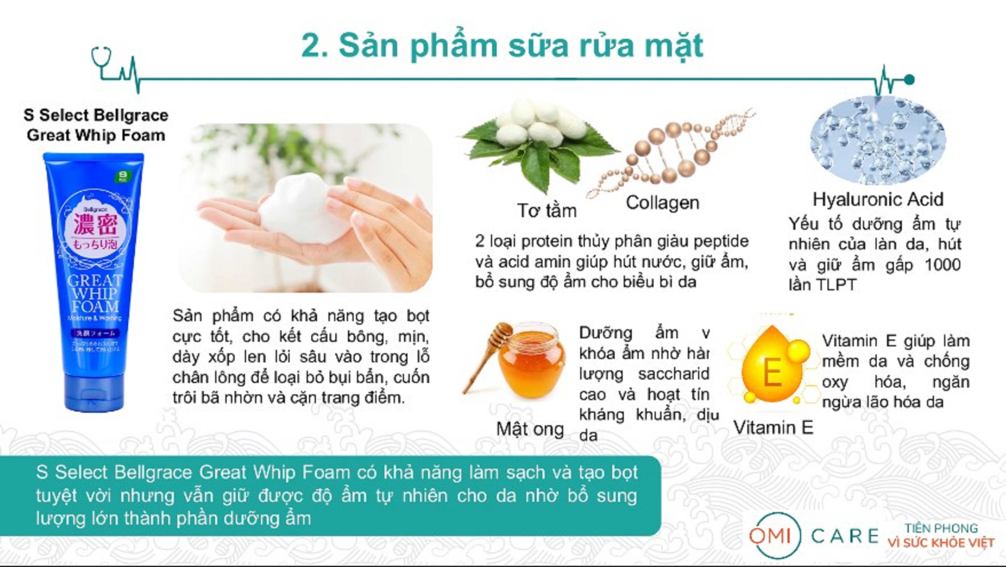SỮA RỬA MẶT TẠO BỌT MỊN S SELECT