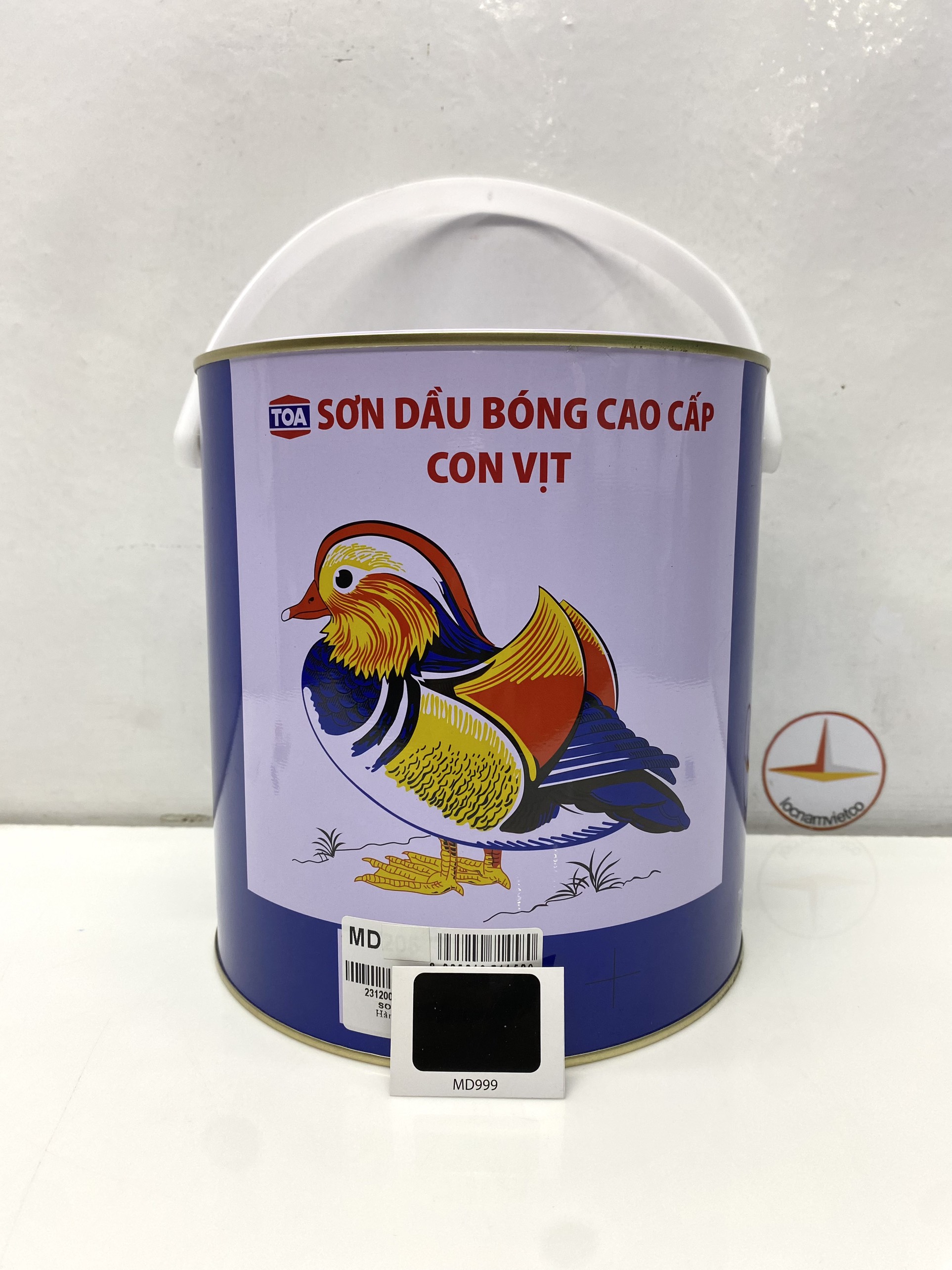 Sơn dầu cao cấp TOA Con Vịt màu đen MD 999 _ 3L