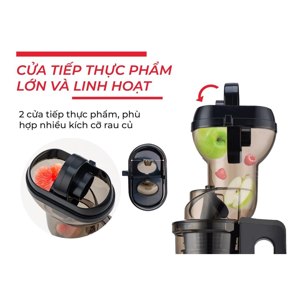 Máy ép chậm trái cây rau củ hoa quả Rapido Hàng Chính Hãng RSJ-200M cổ to