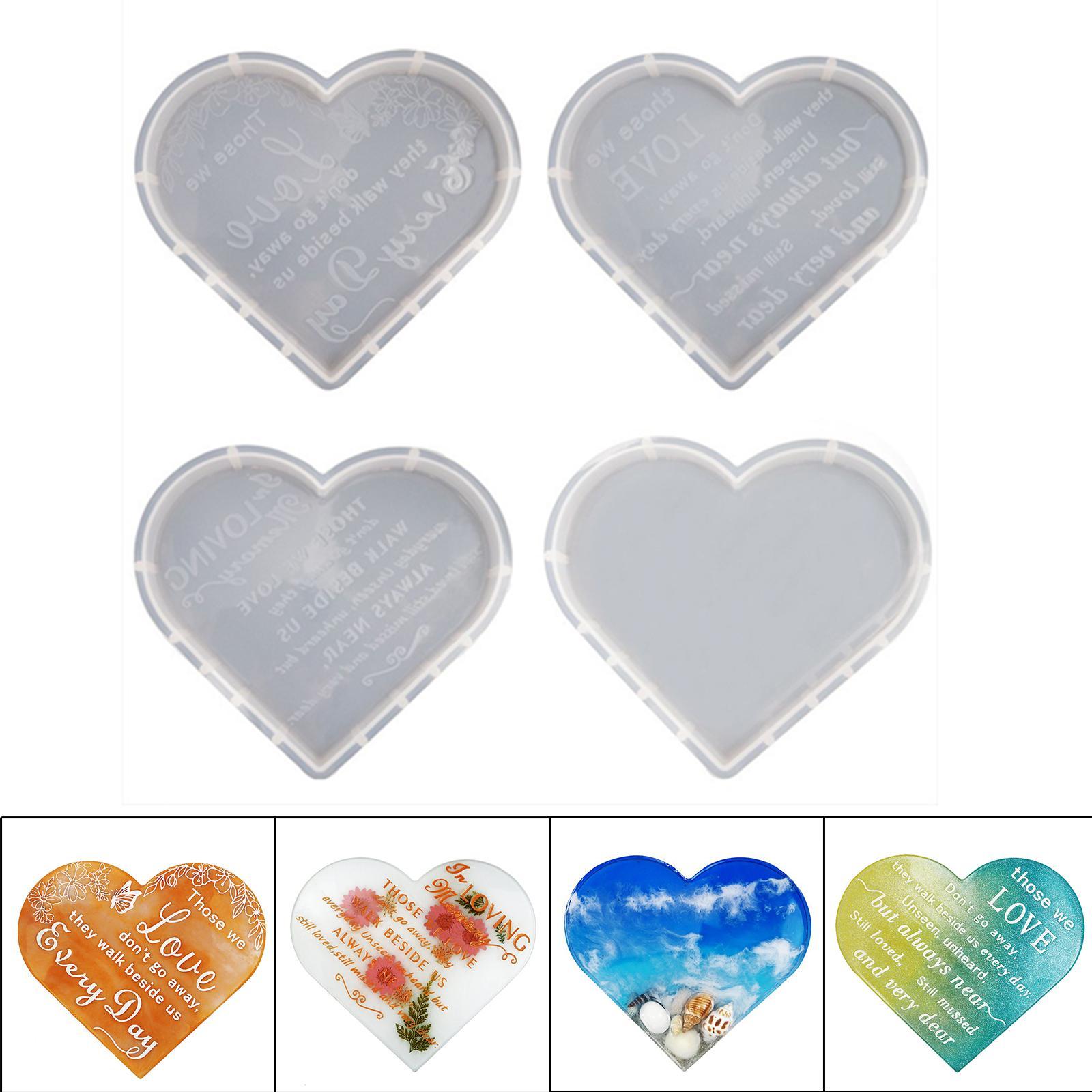 Heart Epoxy Casting Tool Resin Tray Casting Tool for DIY Making Service Tray