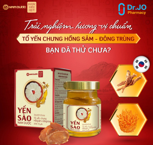 YẾN SÀO NAM DƯỢC TỔ YẾN CHƯNG HỒNG SÂM &amp; ĐÔNG TRÙNG