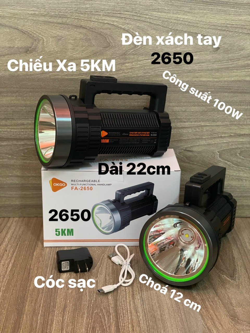 Xã kho- Đèn pin cầm tay 2650