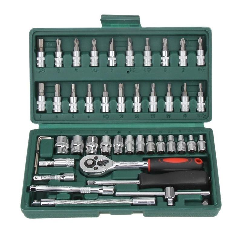 Bộ Dụng Cụ Sửa Chữa Xe Hơi 46 Trong 1 Tiện Dụng