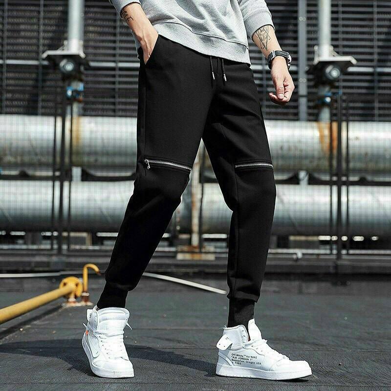 ️SIÊU PHẨM️Quần kaki unisex phối zip gối cao cấp dễ phối đồ