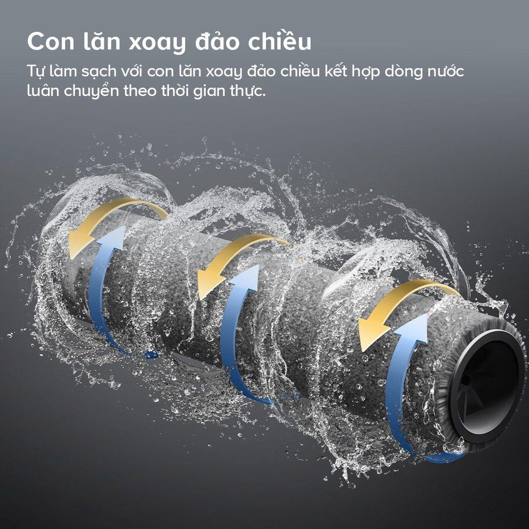Máy Hút Bụi Lau Sàn Roborock F25 Sấy Giẻ Lau Bằng Khí Nóng Khử Khuẩn 22.000 Pa - Hàng Chính Hãng