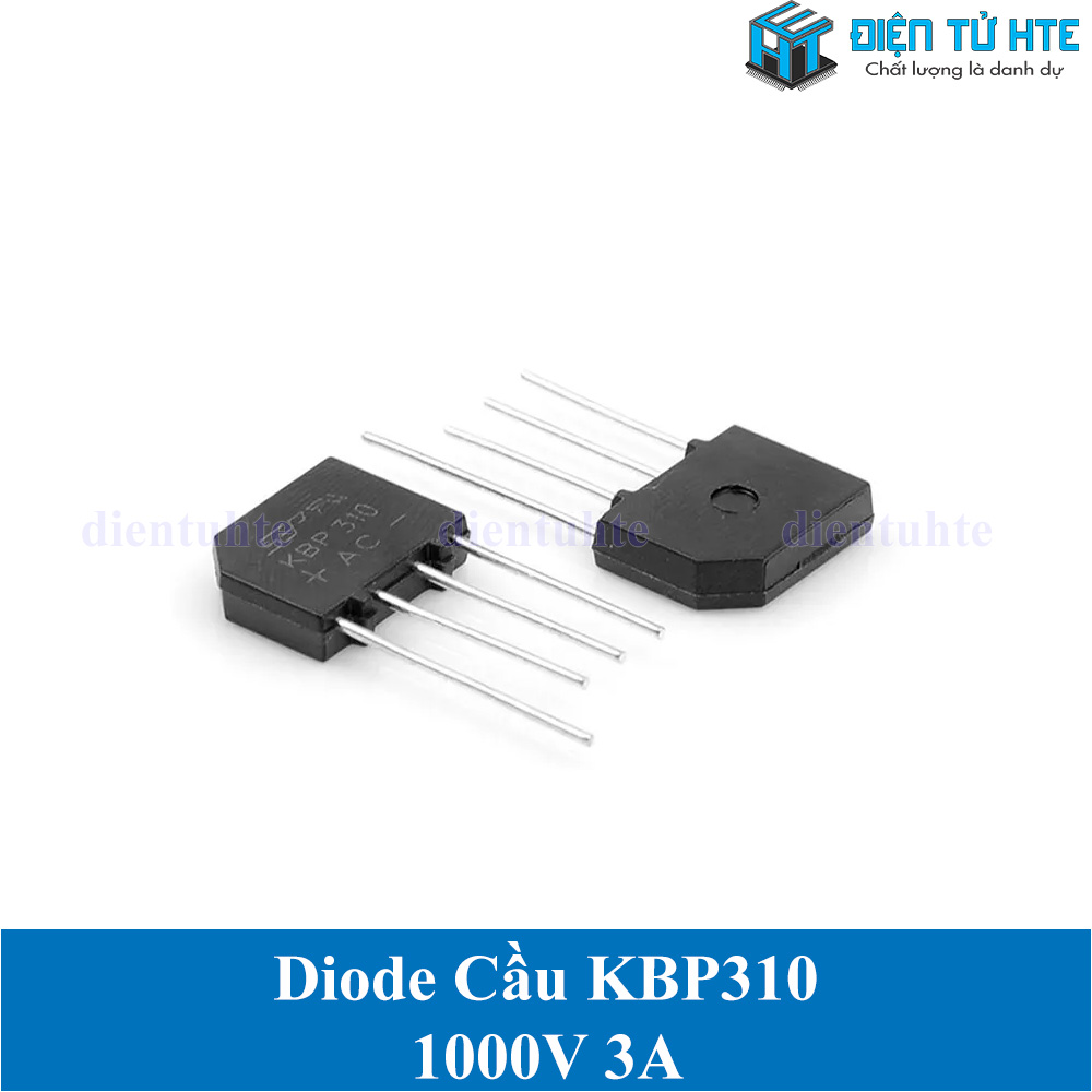 Bộ 5 Diode cầu KBP310 3A 1000V chân cắm