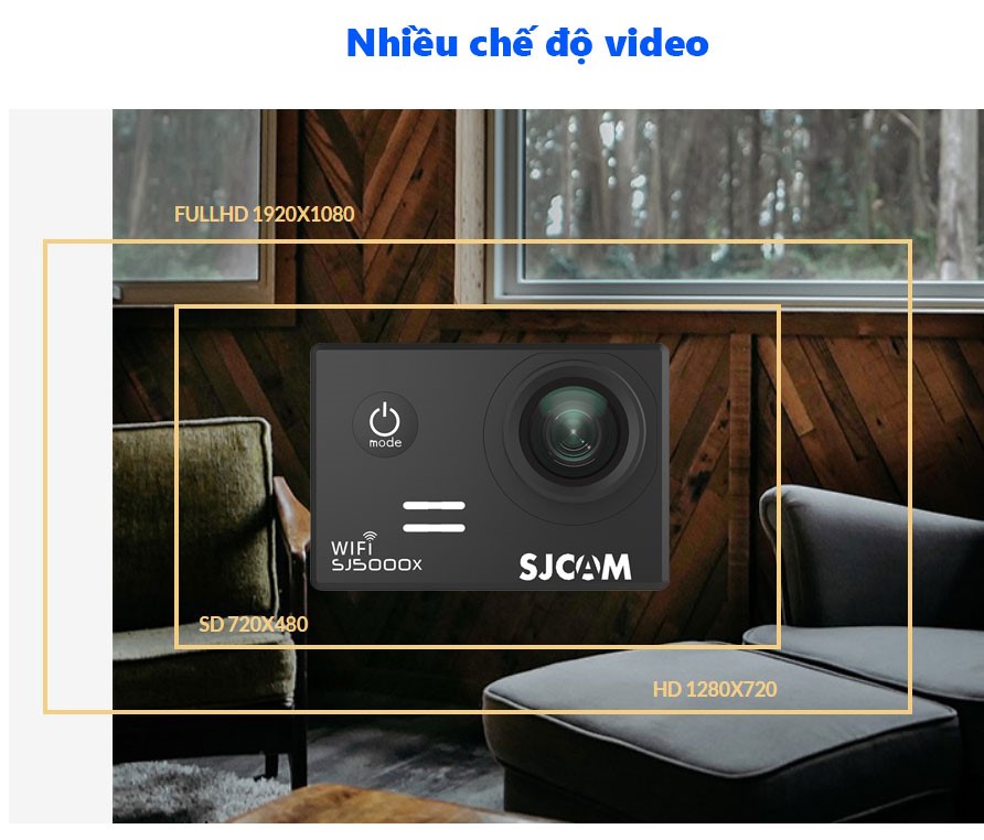 Camera Hành Trình Sjcam SJ5000X 4K Wifi - Hàng Chính Hãng