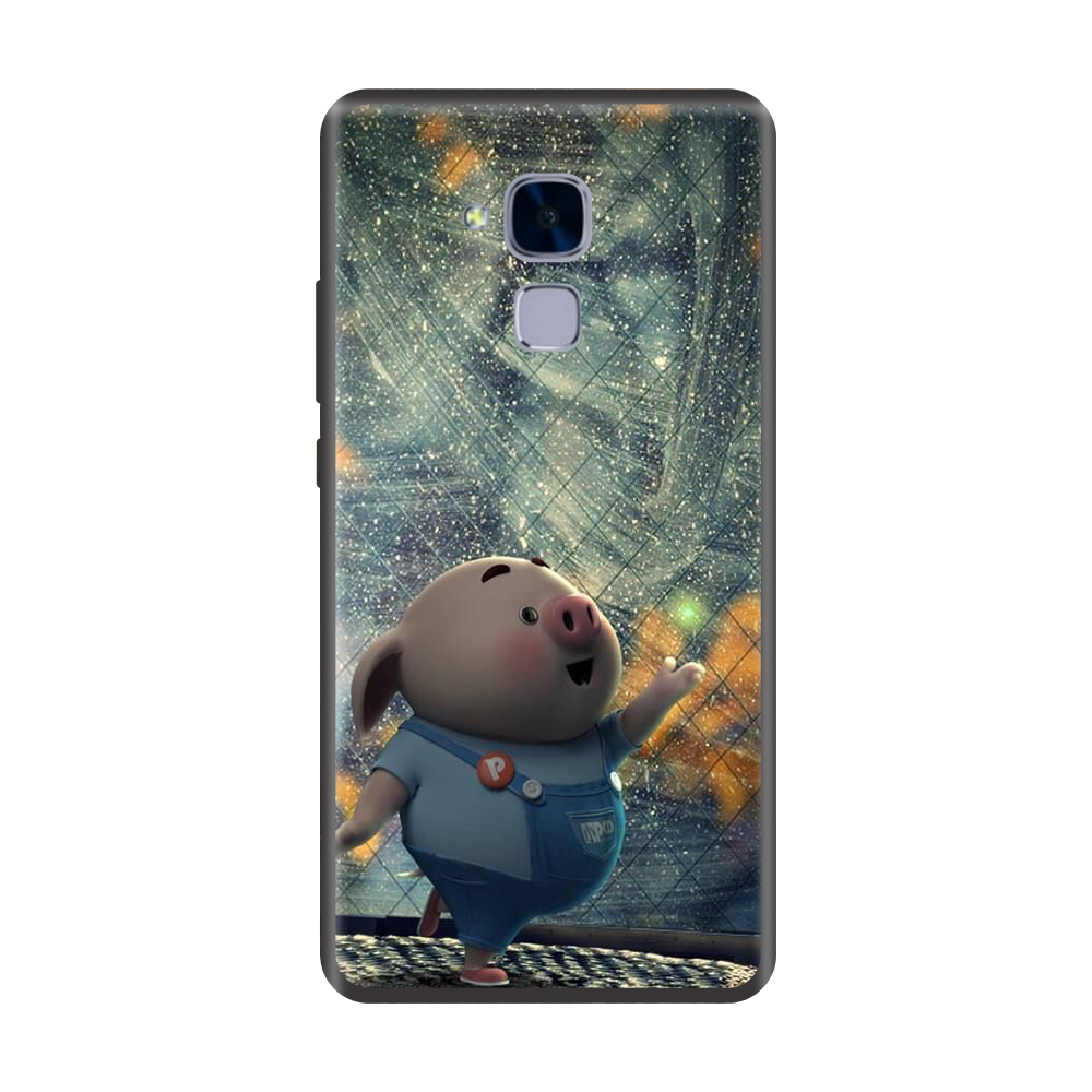 Ốp lưng TPU viền dẻo cho điện thoại HUAWEI GR5 MINI Hình Heo Con Chạy Bộ