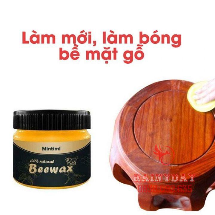 Sáp ong Beewax lau đánh bóng sàn đồ gỗ nội thất 3 tác động làm mới chống thấm nước [ĐỔI TRẢ 48H]