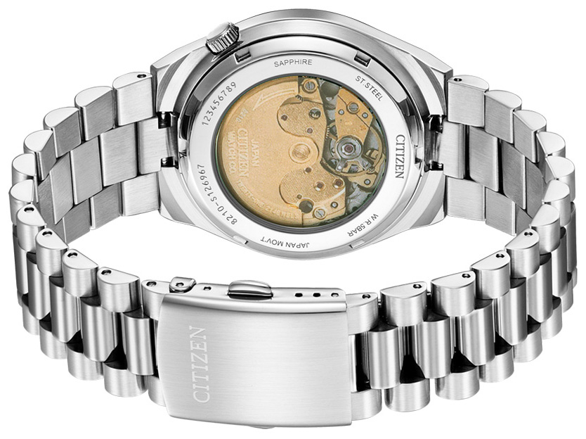 Đồng Hồ Nam Citizen Tsuyosa Dây Thép Không Gỉ Máy Cơ-Automatic NJ0150-81E - Mặt Đen (Sapphire)