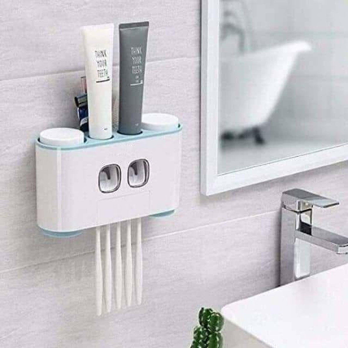 Bộ Nhả Kem Đánh Răng Tự Động, Kệ Để Đồ Phòng Tắm Cao Cấp