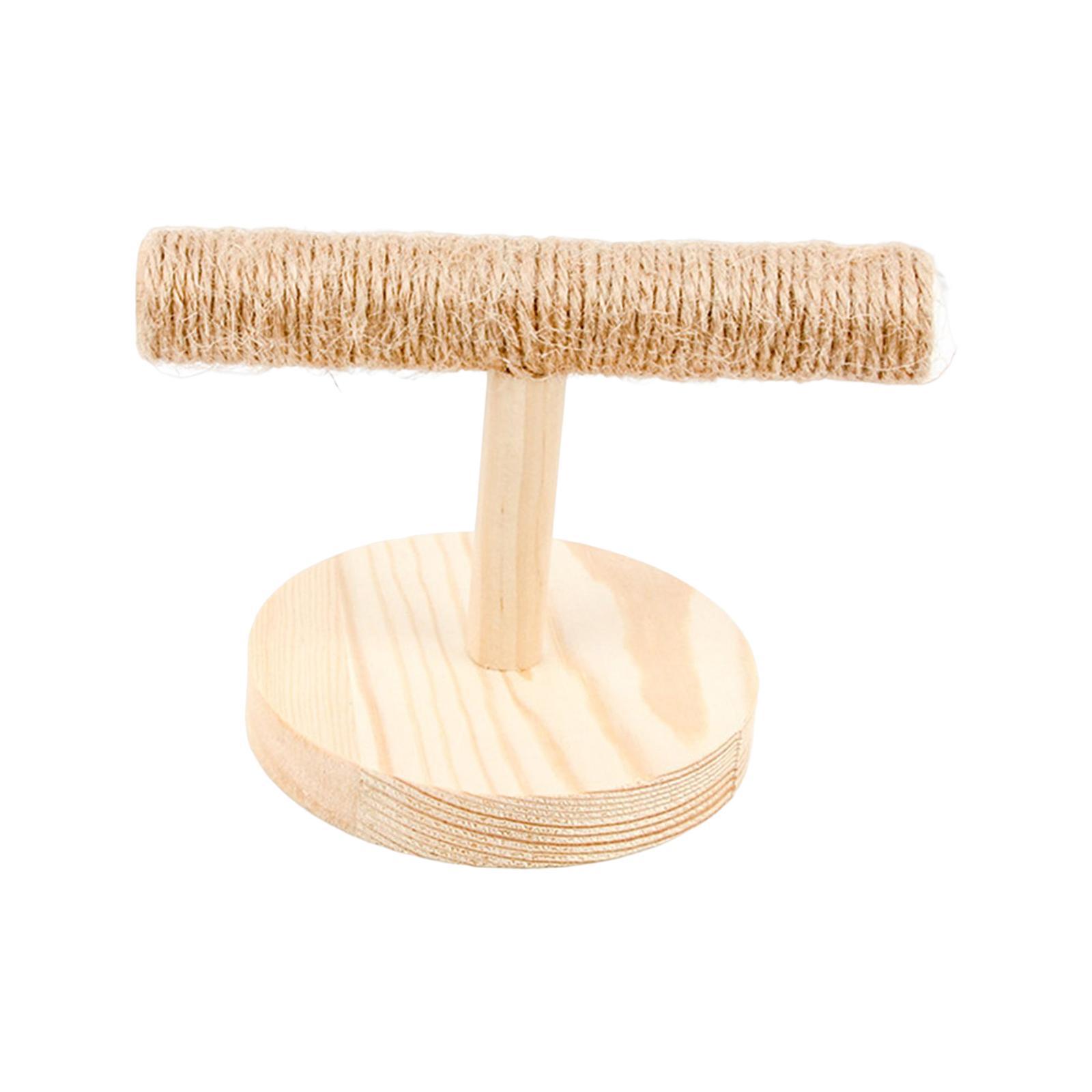 Bird Training T Stand Portable Playground Wooden for Finch Parakeets Conures