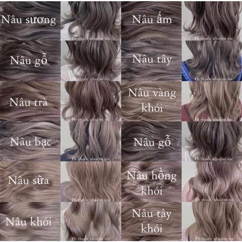 Thuốc nhuộm tóc hàn giá sỉ chọn màu gửi tin nhắn hoặc ghi chú