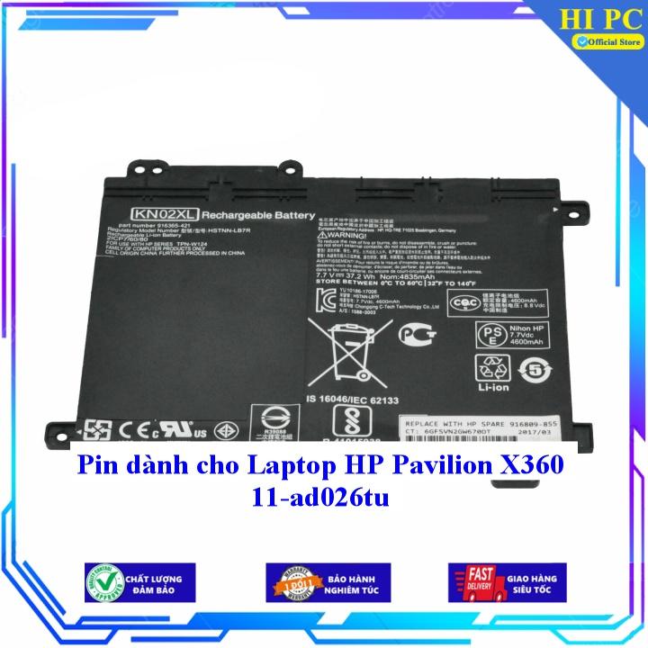 Pin dành cho Laptop HP Pavilion X360 11-ad026tu - Hàng Nhập Khẩu