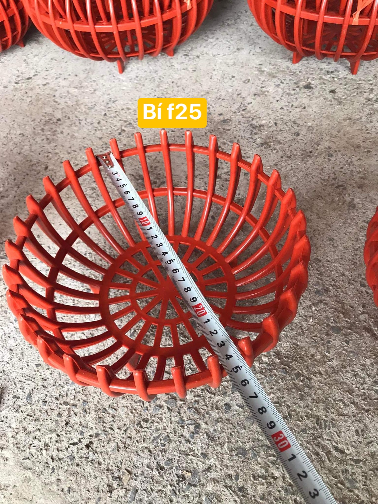 Chậu nhựa HD Giả Bí trồng Lan F25 - Màu Cam