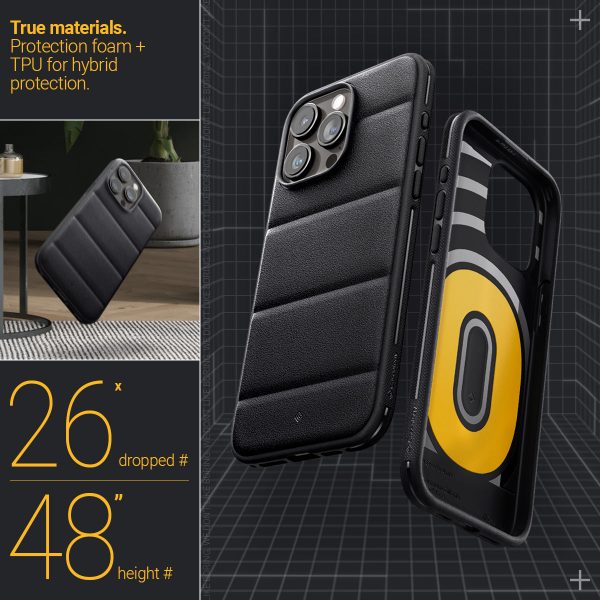 Ốp Lưng Spigen Caseology Athlex Active Black Dành Cho iPhone 15 Pro/ 15 Pro Max Phong Cách Thể Thao Hàng Chính Hãng