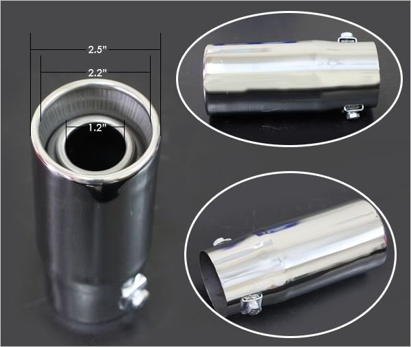 Chụp đuôi pô trang trí ống xả ô tô 4-5 chỗ (5.5 cm)