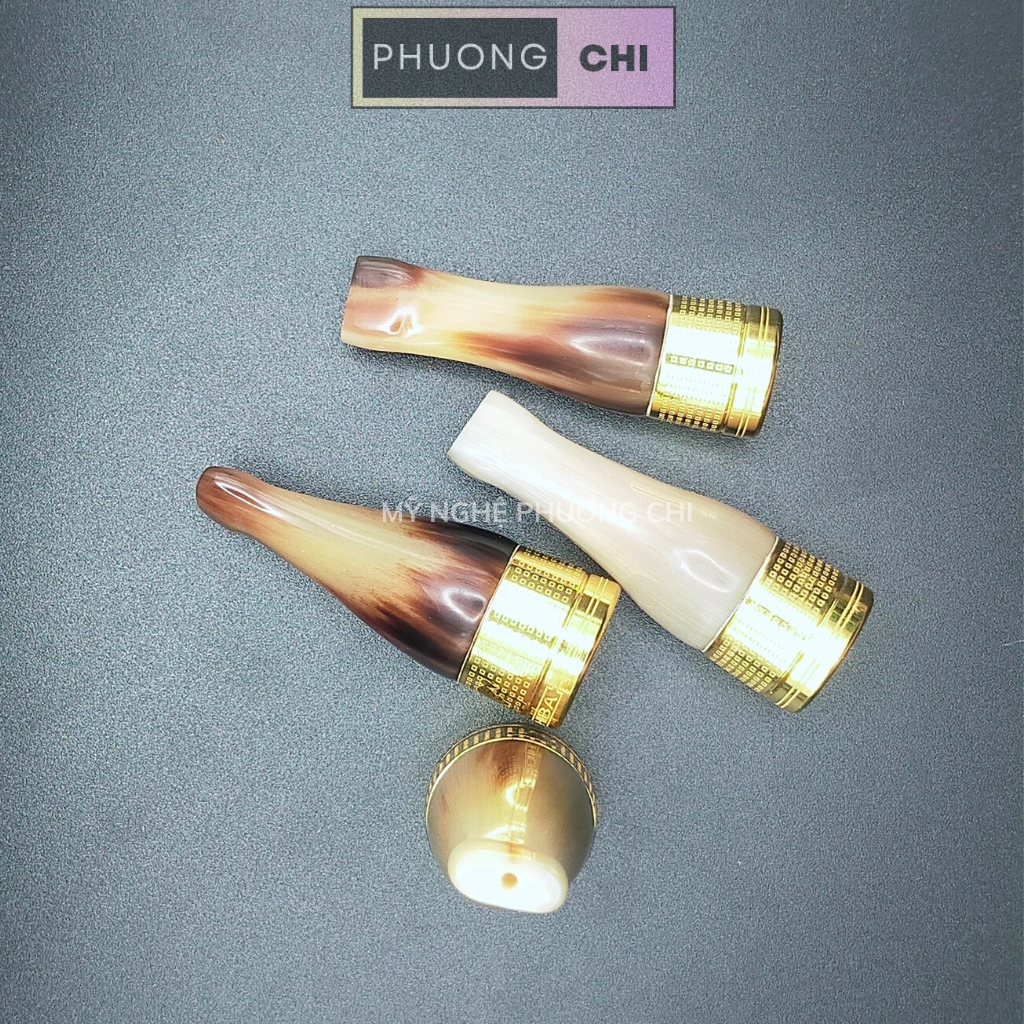 Bộ Tẩu Bắt Tóp Xì_Gà 4 Chiếc Bằng Sừng Đầu Đồng Cao Cấp - quà tặng ý nghĩa cho sức khỏe nam giới | Mỹ Nghệ Phương Chi