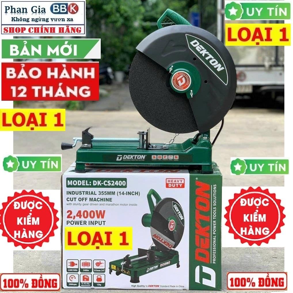 [chính hãƞg] Máy cắt sắt DEKTON 2400W, Mô tơ 100% Dây đồng, Bảo hành 1 Năm, Khách Kiêm tra test máy Ok thì lấy