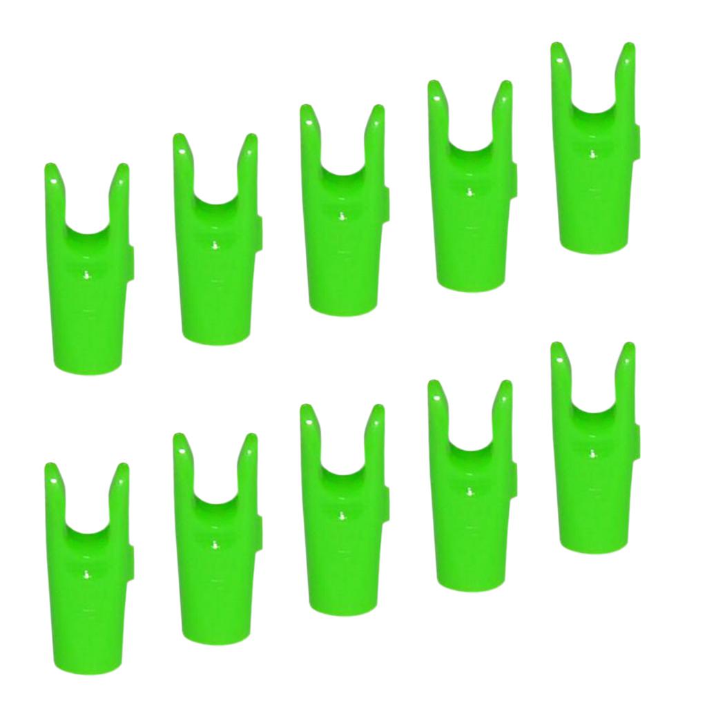 10 Pieces Plastic Arrow Nocks For Archery Hunting Shooting Outdoor Sports - Choice of 4 Colors