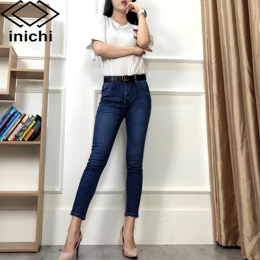 Quần jean nữ INICHI Q706 dáng skinny ôm chất co dãn dài 9 tấc xịn xò tôn dáng
