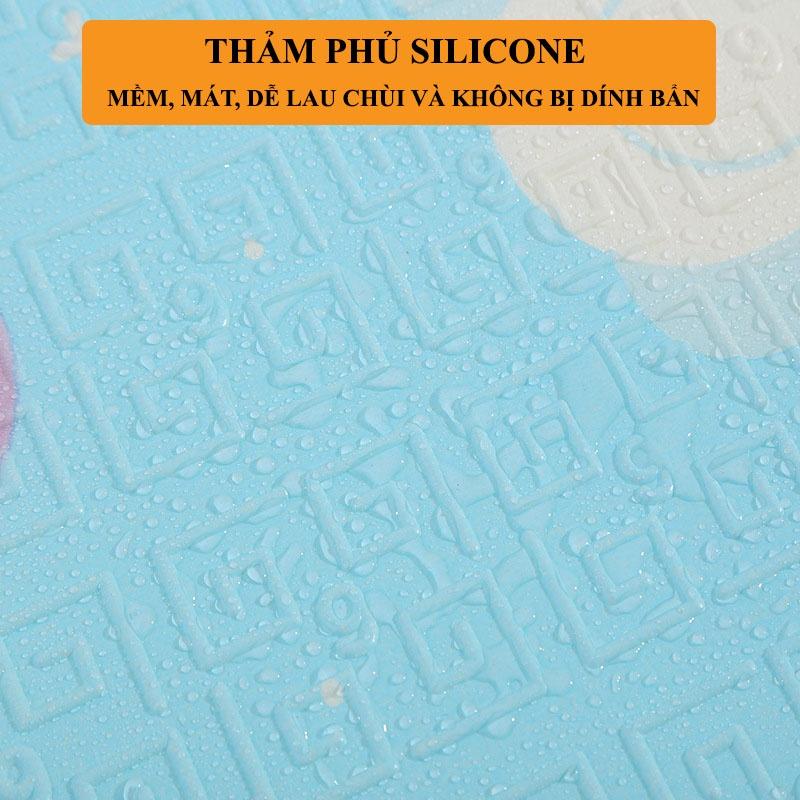 Thảm Xốp Xpe Cho Bé Gấp Gọn Cao Cấp Loại 1, Tấm Lót Trải Sàn 2 Mặt Chống Thấm Chống Trơn Hàn Quốc Phủ Silicon 1m8-2m