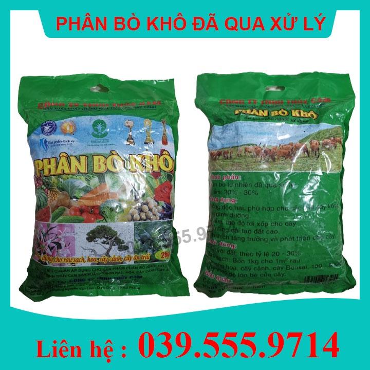 Phân bò khô Thủy Cam- 2kg hàng nhập khẩu và phân phối