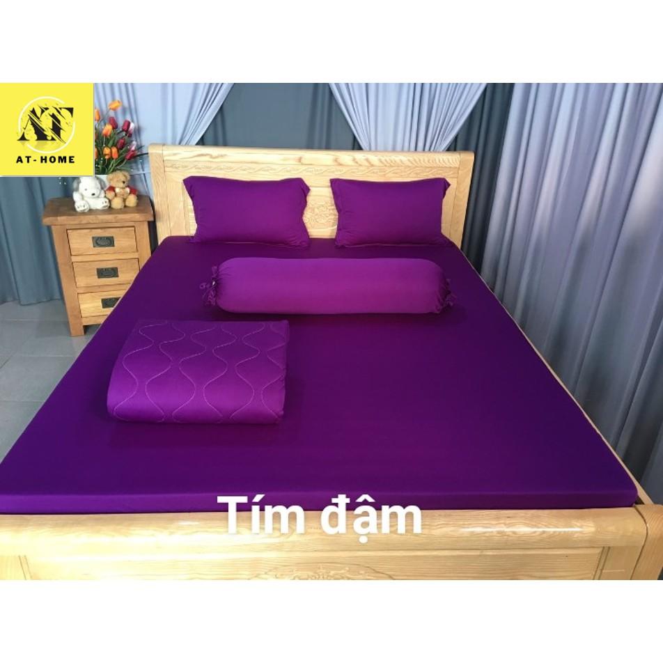 Ga - Drap Giường Lẻ Thun Mát Lạnh Thương hiệu - Màu Tím Cẩm