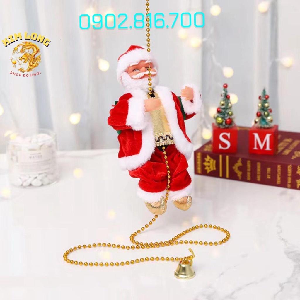 TẶNG PIN Đồ chơi ông già NOEL leo đu dây quà tặng giáng sinh hoặc phụ kiện trang trí Noel ngày lễ giáng sinh