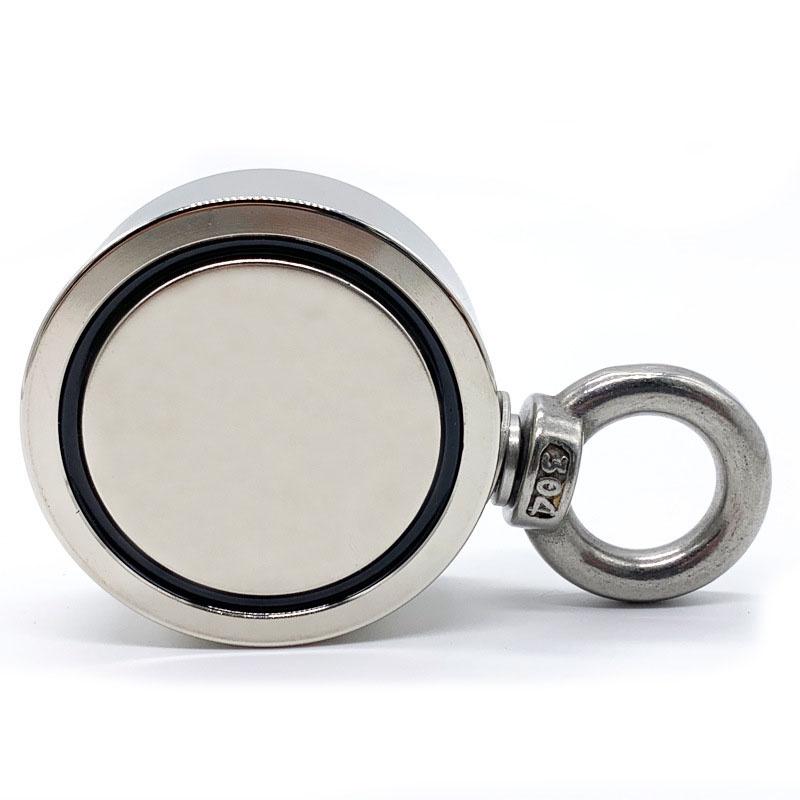 Nam châm cứu hộ đa năng D116x30MM, nam châm siêu mạnh chuyên hút đồ dưới sông tối đa 790kg