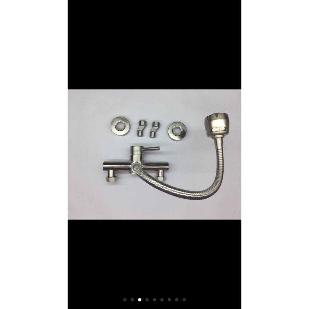 Vòi chén âm tường nóng lạnh vòi chén nóng lạnh inox 304