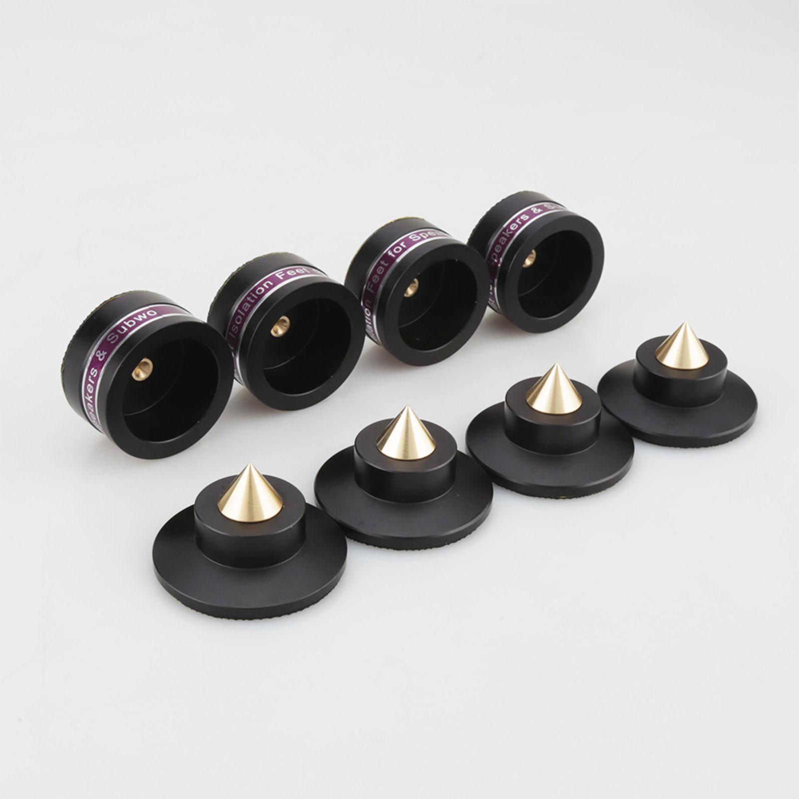 Turntables Feet Pad Shockproof Loudspeaker Black 1pc