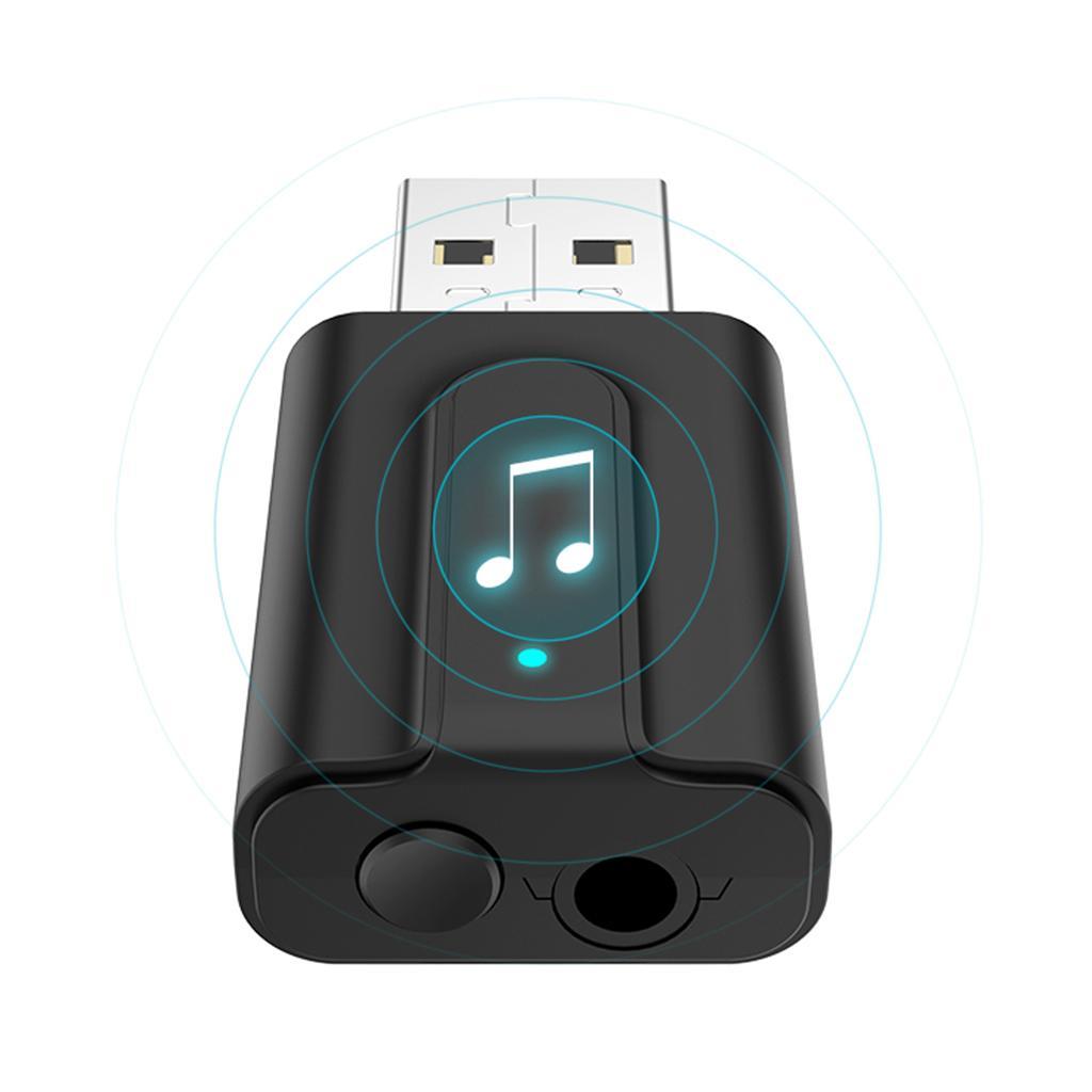Bluetooth 5.0 Dongle Plug and Play for Stereo Music Support Windows 10 Vista