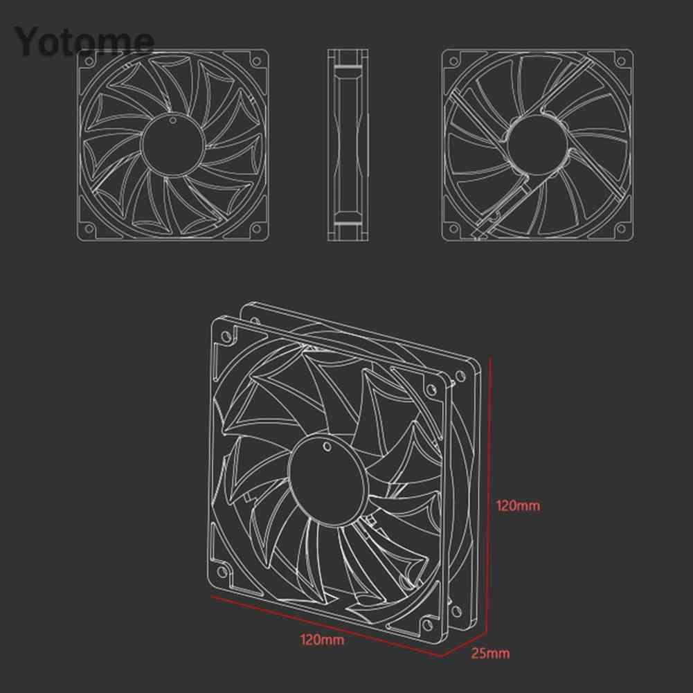 Quạt Tản Nhiệt 4 Pin 120mm Cho Máy Tính
