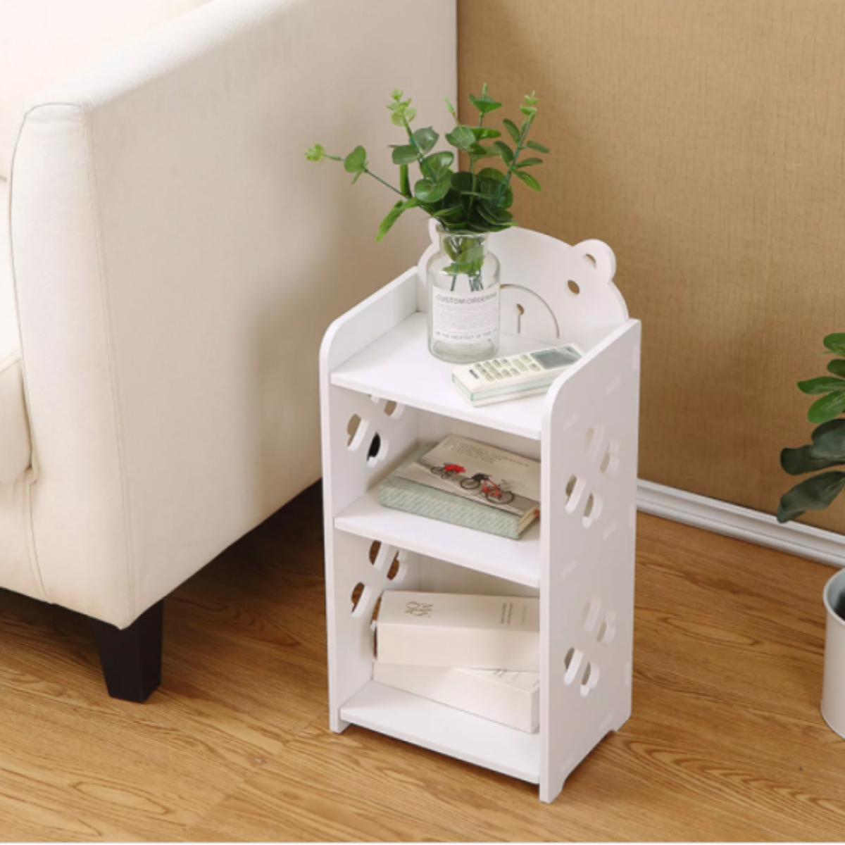 Kệ Sách Đa Năng, Kệ Trang Trí Gỗ Nhựa Chống Nước Không Ẩm Mốc Cong Vênh Kích Thước 50*17*24 _Lốc Xoáy