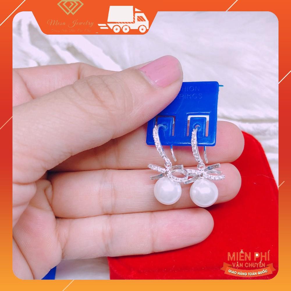 BÔNG TAI NƠ MÓC ĐÍNH ĐÁ HÀNG ĐẸP