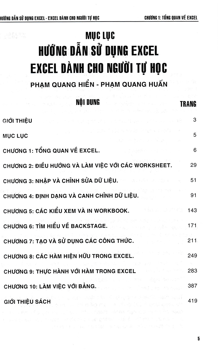 Hướng Dẫn Sử Dụng Excel - Excel Dành Cho Người Tự Học