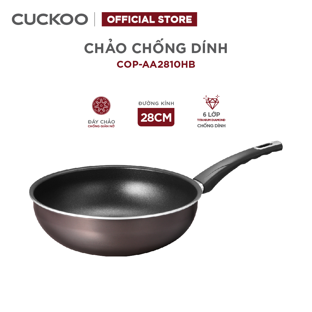 Chảo chiên lòng sâu chống dính đáy từ Cuckoo 28cm COP-AA2810HB - Chất lượng Hàn Quốc - Hàng chính hãng Cuckoo Vina