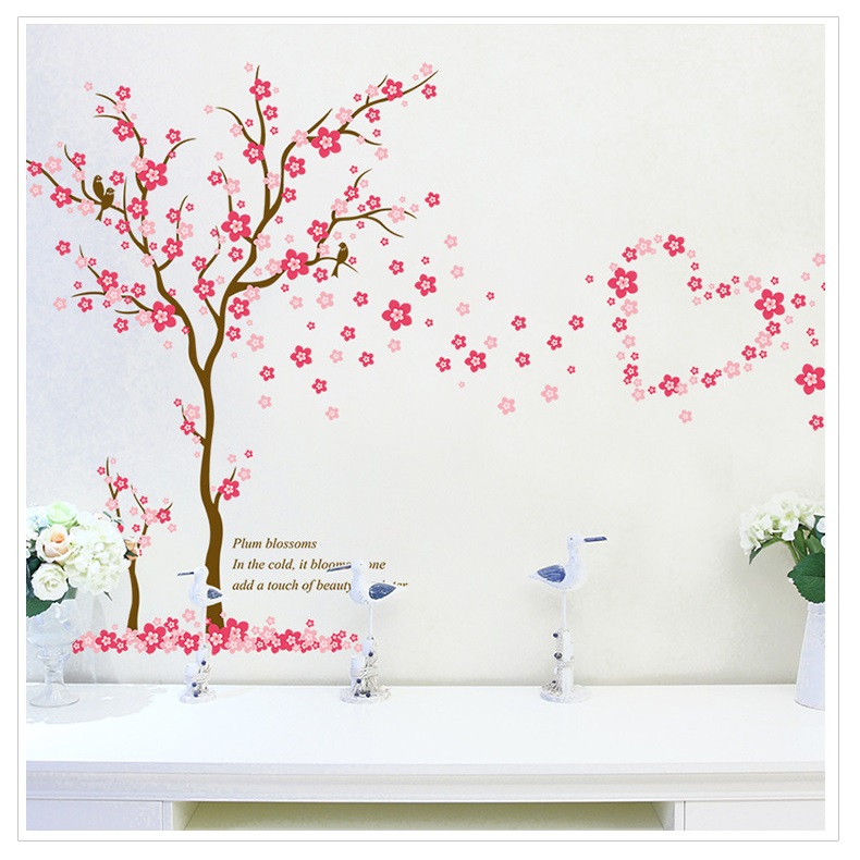 Decal trang trí Cây đào nhỏ AmyShop DCX055 (100 x 167 cm)