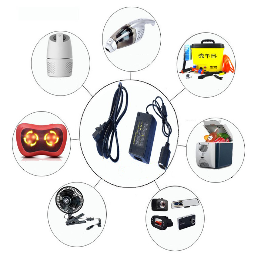 Nguồn 12V 10A Đầu Cắm Ô Tô Bộ đổi nguồn điện 220v sang 12V