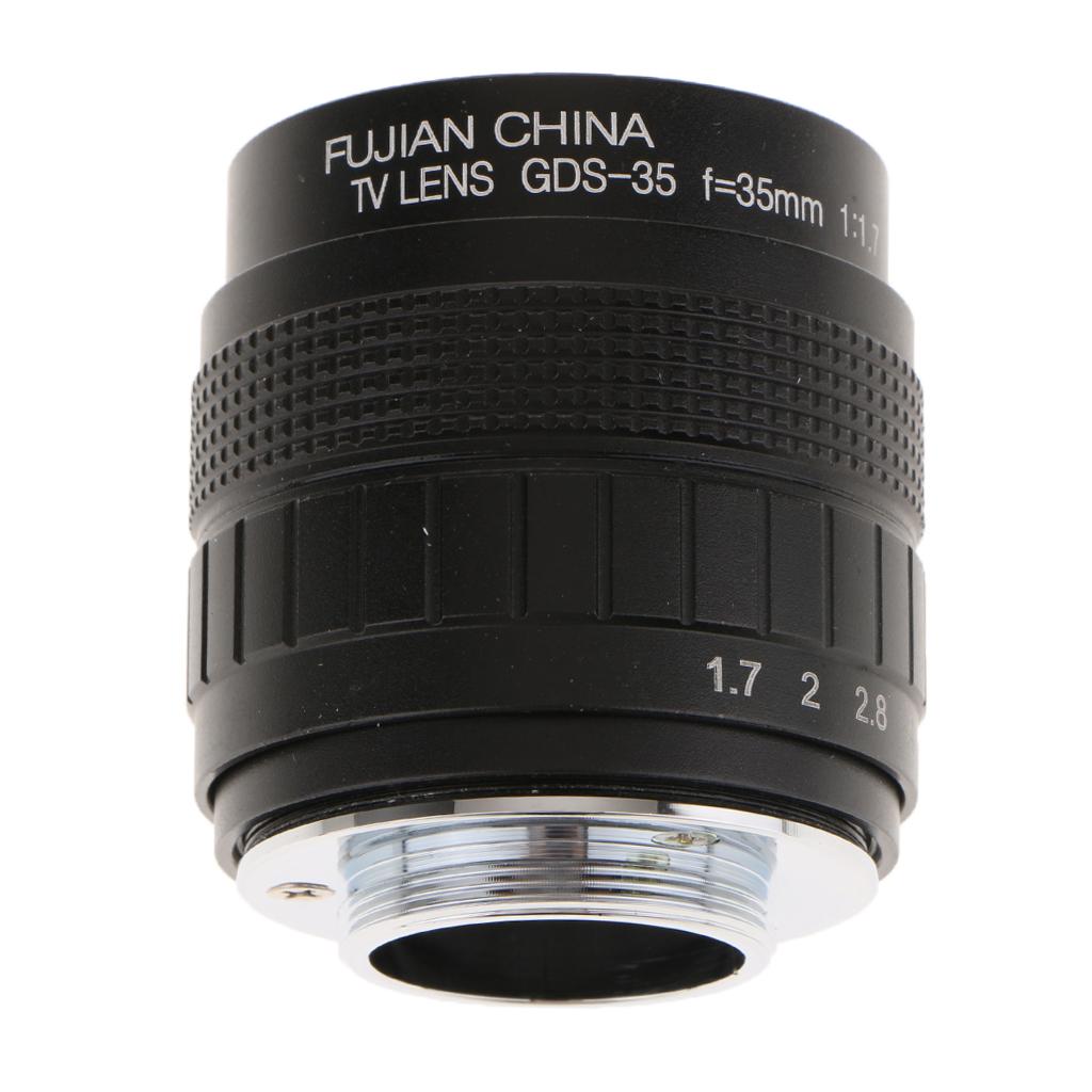 Amagogo 35mm F1.7 Camera Ống Kính Cố Định cho Canon Nikon Sony Olympus Panasonic Pentax Fujifilm FX Máy Ảnh Không Gương