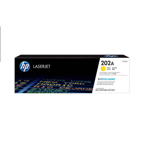 HP 202A Yellow Original LaserJet Toner Cartridge(CF502A) - Hàng Chính Hãng