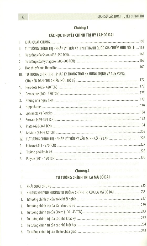 Lịch Sử Các Học Thuyết Chính Trị