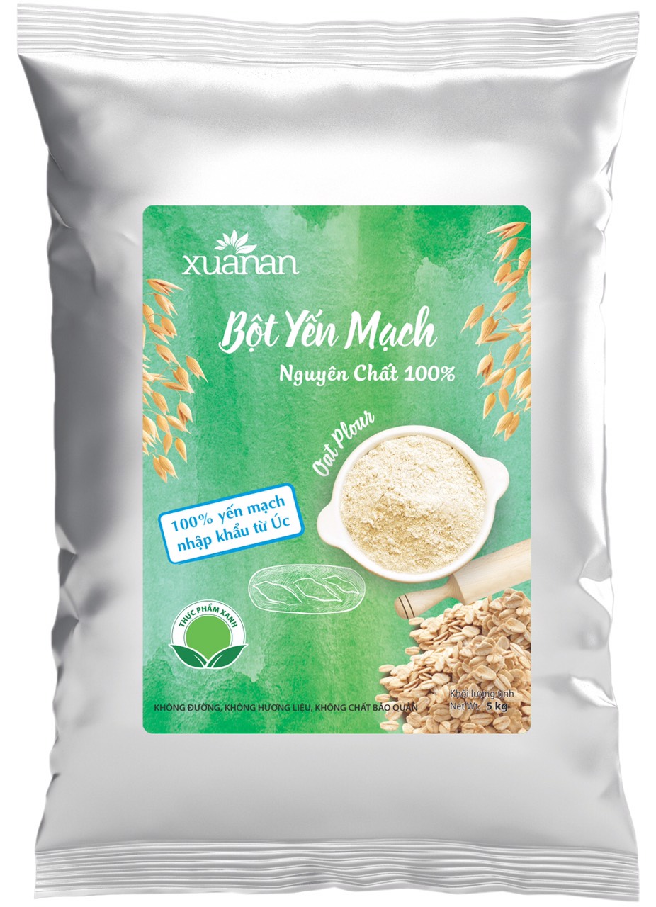 Bột Yến Mạch Nguyên Chất 100% Xuân An [ko đường ] Túi 5Kg (Giảm 25%)