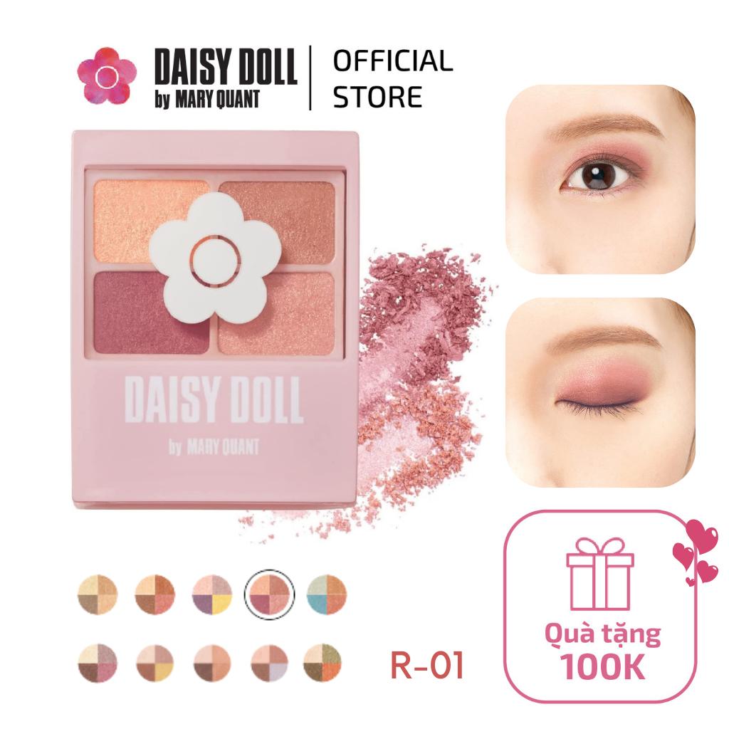 Bảng Phấn Mắt Daisy Doll By Mary Quant Nhật Bản Siêu Bền Màu Đa Chức Năng Phấn Má Hồng Phấn Bắt Sáng R01 Lychee Red 5.1g