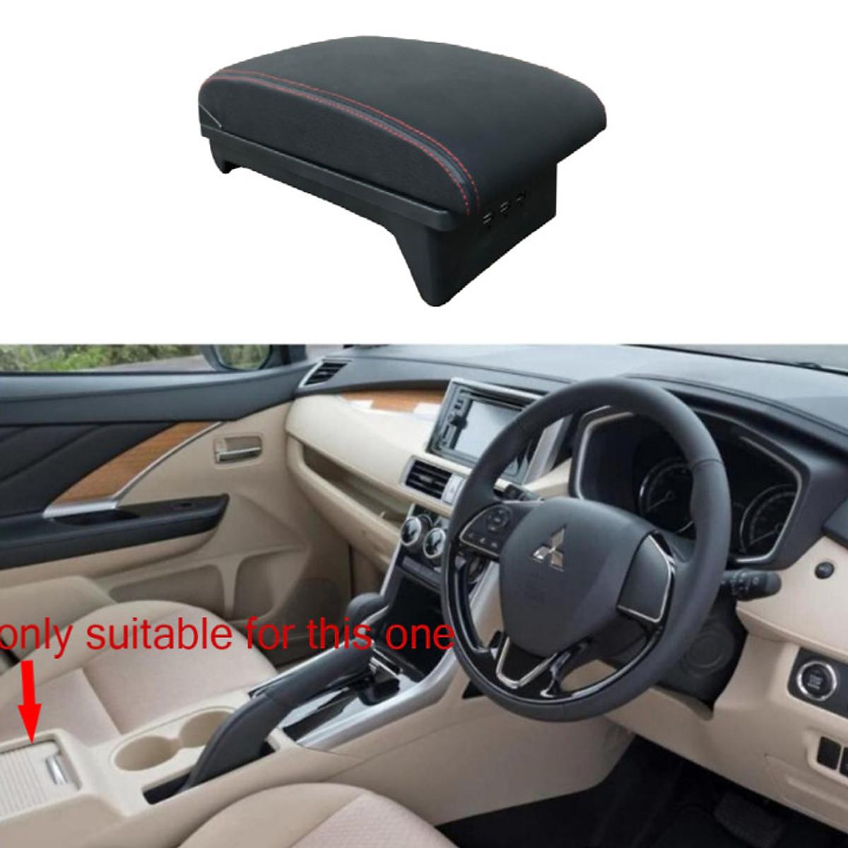 Hộp tỳ tay ô tô Mitsubishi Xpander cao cấp tích hợp 3 cổng USB XPD-NK