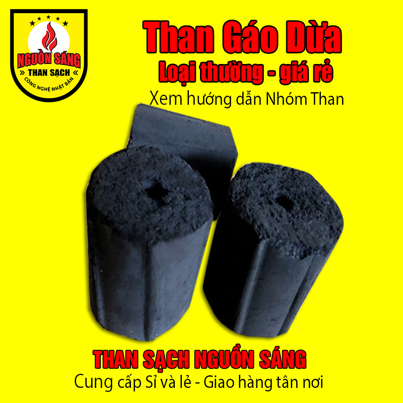 Thùng 10Kg - Than Gáo Dừa giá rẻ - Không khói