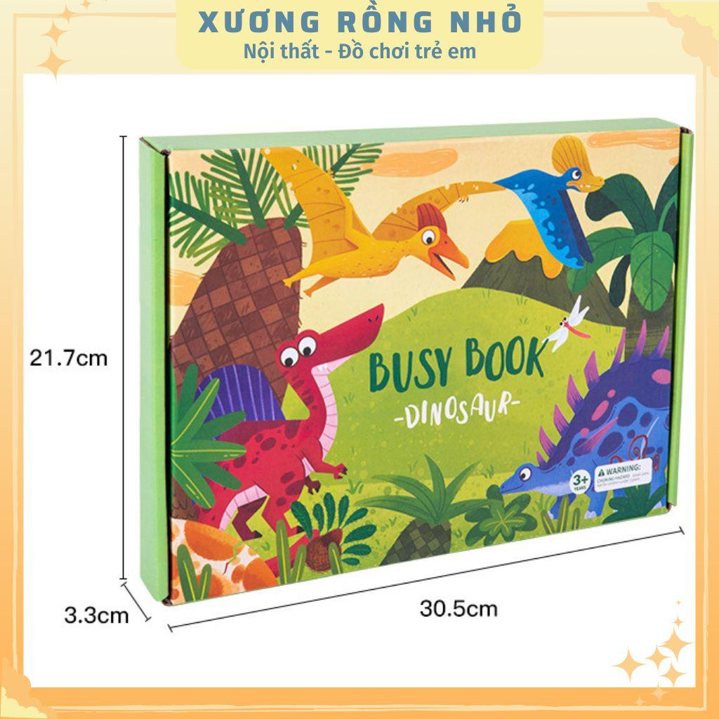 Học liệu bóc dán tiếng anh chủ đề Nông trại, Khủng long, Toán học, Busy Book sách bóc dán Farm, dinosaur