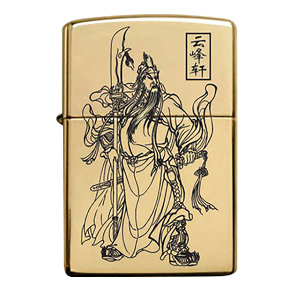 Bật Lửa Zippo 254b Khắc Axit Quan Công 13 - 254b.Qc13